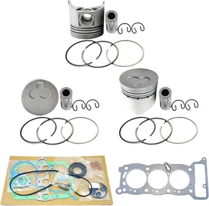 3PCS 3KC1 Piston+Piston Rings With 3KC1 Full Gasket Kit For Isuzu 3KC1 3KC1PA - Picture 1 of 6
