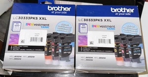 Lot of 2 Brother ink Cartridge LC30333PKS XXL Value pack NEW SEALED - Picture 1 of 3