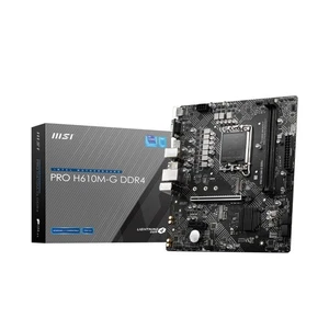 MSI PRO H610M-G DDR4 Motherboard, Micro-ATX - Supports Intel 12th Gen Core Proce - Picture 1 of 7