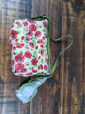 Liz Claiborne 小包钱包粉色和绿色花卉 — 第 1/4 张图片