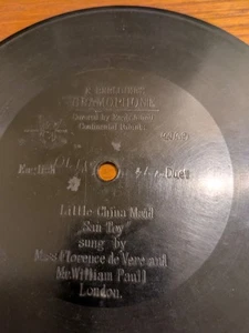 Rare Music Hall Berliner Flo DeVere/ William Paull "Little China Maid Sun Toy" - Picture 1 of 4