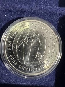 10 Euro Silber Deutschland Jahre 2005 - WM Fussball Weltmeisterschaft 2006 - Bild 1 von 2