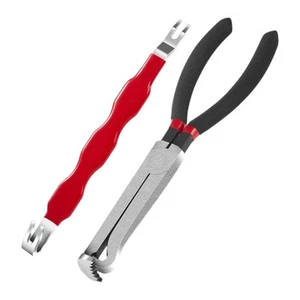 Pinza sezionatore elettrico clip linea carburante rimozione candela strumento riparazione nuovo - Foto 1 di 17
