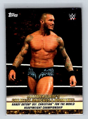 2019 Topps WWE SummerSlam #GM-31 Randy Orton Def. Christian - Image 1 of 2