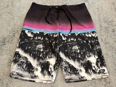 Boardshorts ONeill Hyperfreak para Hombres 30 Púrpura Negro Natación Surf Playa Anti-Erupciones Foto 1 de 4
