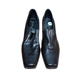 Nickels Soft Leather Slip On Loafers Mules Heels Size 10 (WORN OUT HAS FLAWS) - Picture 1 of 5
