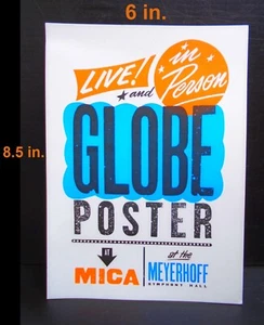 GLOBE POSTER BALTIMORE - MICA Mini Pieza Promocional para Exhibición GLOBE POSTER! - Imagen 1 de 9