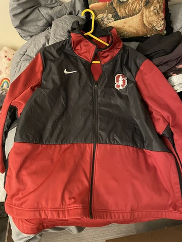 Nike Dri Fit Stanford Cardinal Hooded Full Zip Windbreaker Jacket XXXL 3XL Cover