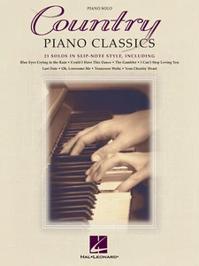 Country Piano Classics 21 Solos Floyd Cramer Slip-Note Style Sheet Music Book - Picture 1 of 1