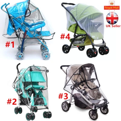 Universal Rain Cover Raincover Net For Buggy Pushchair Stroller Pram Baby Car