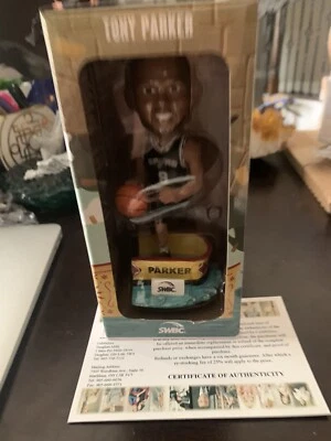 Autographed Signed Tony Parker Spurs Bobble Head SGA 50th Anniversary 2023 W/coa - Image 1 of 2
