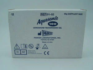 Parker 01-02 Aquasonic 100 - Ultrasound Transmission Gel Qty 12, 60 Gram Doppler - Picture 1 of 3