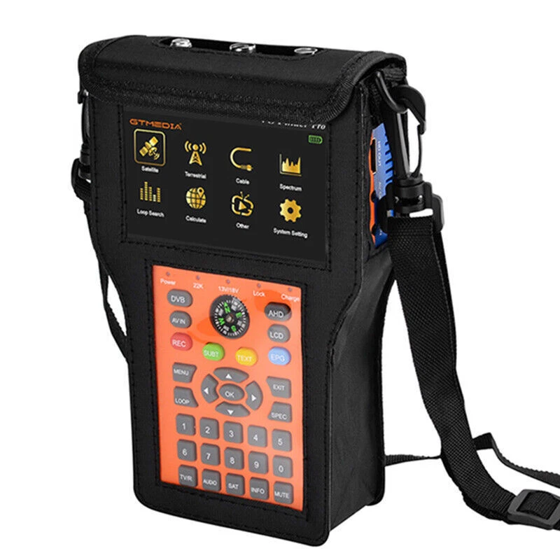 Profi Sat finder Digital DVB-S2/T2/Kabel COMBO Satelliten Finder Messgerät H.265 - Bild 1 von 4