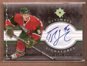 2006-07 Ultimate Collection Signatures #USBO Pierre-Marc Bouchard Auto 