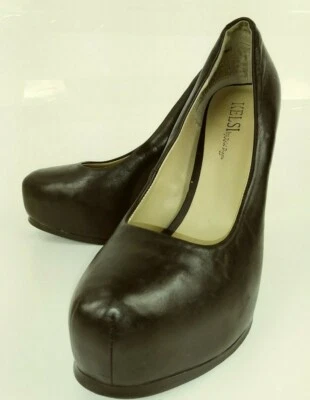 Kelsi x Kelsi Dagger LAURIE Mujer Tacones EE. UU. 9 Plataformas Cuero Negro 1496 Foto 1 de 4