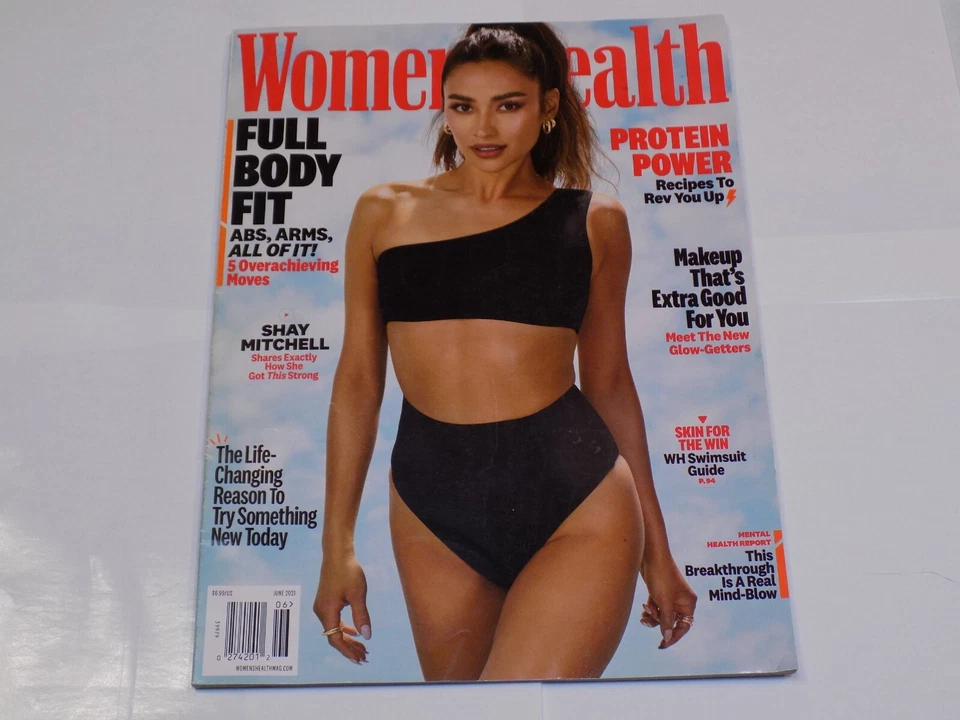 Women's Health Magazine June 2021 Shay Mitchell Protein Power Makeup Body Fit Ab Foto 1 de 1