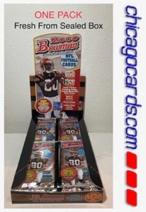 Bowman NFL Football Hobby Pack Look4 2000 Tom Brady novato dorado radiocontrol Urlacher automático - Imagen 1 de 12