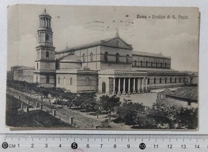I121184 Cartolina - Roma - Basilica di San Paolo - VG 1914 - Imagen 1 de 2