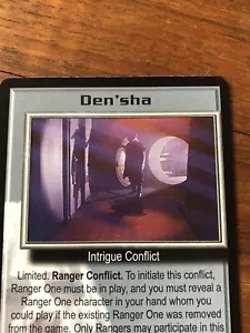 DEN SHA BABYLON 5 CCG RARE CARD NEAR MINT NEVER PLAYED WITH SEVERED DREAMS - Picture 1 of 4