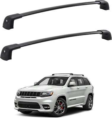 Par de portaequipajes de carga con barra transversal de techo para Jeep Grand Cherokee 2011-2022 Foto 1 de 4
