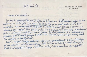 Maurice GARÇON, avocat. Lettre autographe à Jean GALTIER-BOISSIÈRE 1960 - Picture 1 of 2