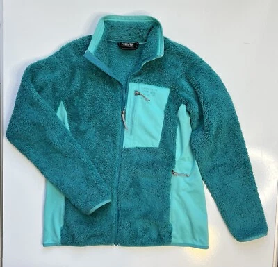 Chaqueta polar Mountain Hardwear Monkey Man para mujer grande verde azulado pila profunda cremallera completa Foto 1 de 4