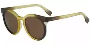 FENDI FF 0124/S honeybraune MQQ70 runde Sonnenbrille Gestell 52-20-140 FF0124/S * SD - Bild 1 von 1