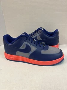 Nike Lunar Force 1 Fuse Leather Deep Royal Blue 2013 Sz 13 Brand New 599839-001 - Picture 1 of 10