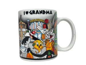 Taza de café taza vintage 1998 WB Las Vegas Looney Tunes abuela piolín Silvestre - Imagen 1 de 9