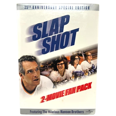Slap Shot 2-Movie Fan Pack (DVD) Hanson Brothers Sports New and Sealed!!! - Image 1 of 4