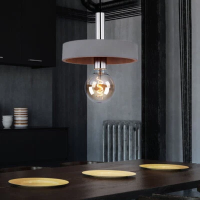 Hängelampe Pendelleuchte Betonlampe Wohnzimmerleuchte 1 flammig E27 H 171 cm - Bild 1 von 3