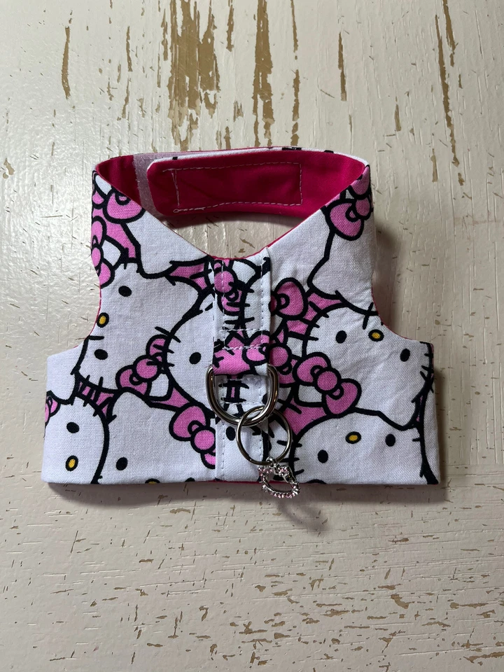 Handmade Dog Harness vest kitty / Charm Size XS - 3133 - Image 1 of 1