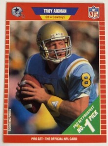 1989 Pro Set Troy Aikman #490 Rookie RC HOF (Condition? You be the judge.)