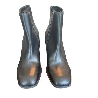 Nueva bota de cuero vegano DV by Dolce Vita Rupert 3" cuña cremallera lateral para mujer 8 Foto 1 de 4