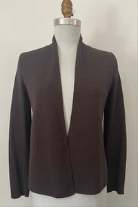 EILEEN FISHER brown 100% wool open front cardigan~S~QUALITY~NICE~ - Bild 1 von 2