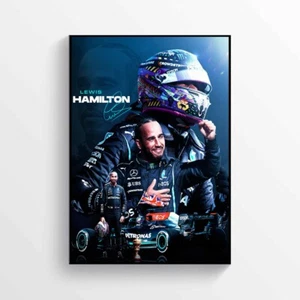Lewis Hamilton F1 Driver Poster Signed A4 Print Wall Art Gift For Formula 1 Fans - Picture 1 of 1