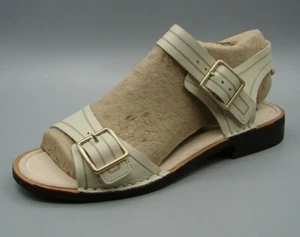 "CABARET GLITZ"Clark's Women's Off White Leather Sandals size UK 4.5 D. - Picture 1 of 6