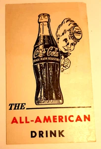 Coca-Cola The All-American Drink Vintage Quarterback Card - Picture 1 of 2
