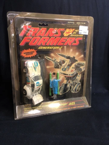 Vtg Transformers 1993 Generation 2 Autobot Jazz G2 Hasbro NEW Cover