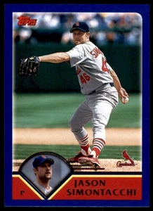 2003 TOPPS #49 JASON SIMONTACCHI ST. LOUIS CARDINALS - Picture 1 of 2