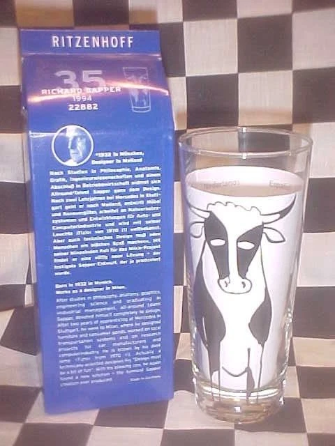Nuevo vaso de leche Ritzenhoff 1994 por 💥 Richard Sapper Design arte # 22882 Foto 1 de 1