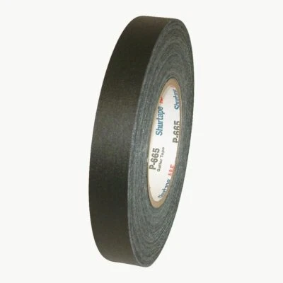 Shurtape P-665 Premium Gaffer Tape Black 1" x 55 yds.