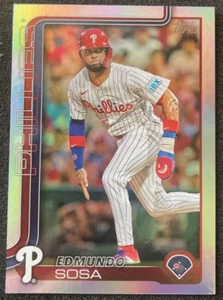 2025 Topps #489 Edmundo Sosa RAINBOW Foil. Philadelphia Phillies - Bild 1 von 2