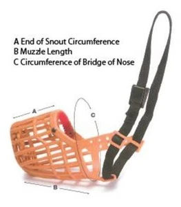 Dog Canine J0884J Buster Nylon Basket Muzzle Size #10 Large Dog Training Aid - Picture 1 of 1