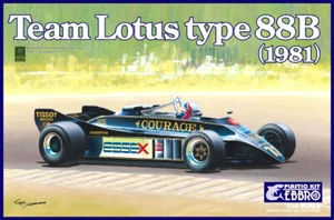 Ebbro 20010 Team Lotus Type 88B "COURAGE" 1981 Formula 1 - Kit Kit Kit Kit 1:20  - Foto 1 di 7