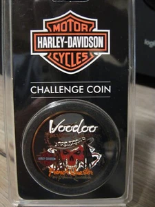 Voodoo Harley Davidson Emblem Challenge Coin - French Quarter - New Orleans, LA - Picture 1 of 5