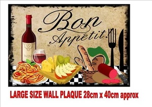 Bar Cafe Bistro Restaurant metal Wall Plaque Vintage style wall plaque sign - Picture 1 of 1