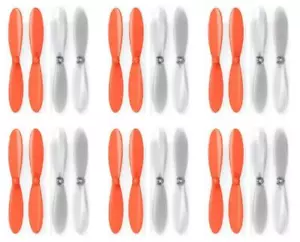 Hubsan X4 Plus H107P Orange Clear Propeller Blades Props Propellers 6 Pack - Picture 1 of 2