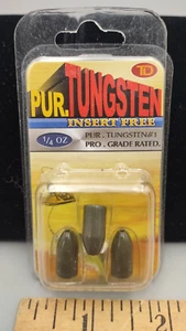 NEW TD Tungsten Flipping Weights 1/4 oz Green Pro Grade Rated 3 PK - Picture 1 of 2