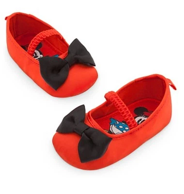 Disney Store Minnie Mouse Bebé Disfraz Zapatos con Pajarita Talla 0 6 Meses Foto 1 de 2